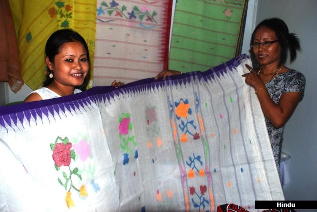 The elegant Manipuri sari