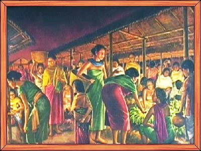Women Market (Ima Keithel) - From a painting from RKCS Art Gallery