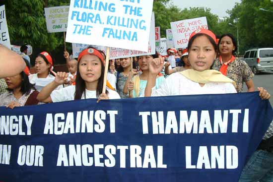 Anti-Tamanthi Dam Protest, New Delhi