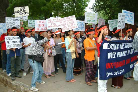 Anti-Tamanthi Dam Protest, New Delhi