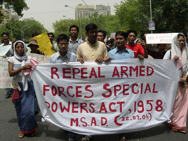 Mass rally at Delhi for revocation of the Armed Forces Special Powers Act