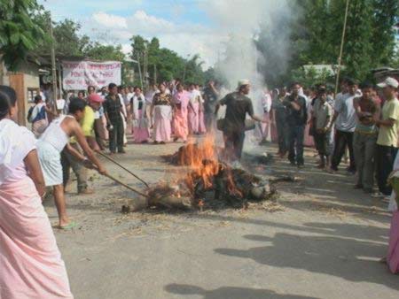 Protest against killing of Manorama by Assam Rifles - July 2004