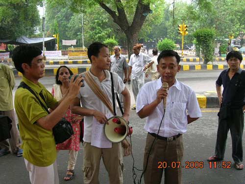 KSDF Protest against bomb attack of 24 Assam Rifles , Moreh 2006