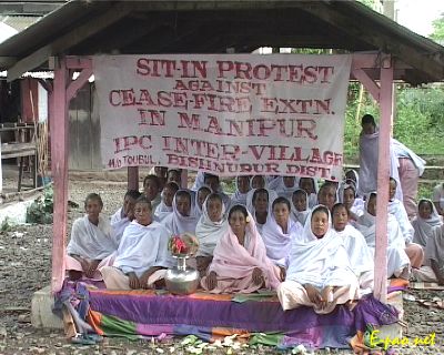 Mass Sit-in-Protest on June 14, 2002