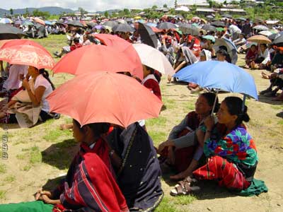 The Rally at Ukhrul on 4th July 2001