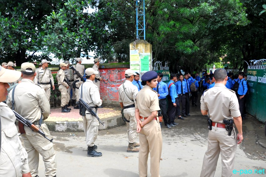 HRD / MEM Hr Sec Students sit-in-protest demanding Inner Line Permit System :: 29 June 2013