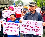  Protest Rally to submit memorandum to Governor for action against journalists harassment on 20th May 2025 :: Gallery 