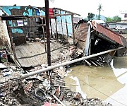 Aftermath of flooding at Khurai Heikrumakhong, Imphal on 04th June 2025 #1 :: Gallery