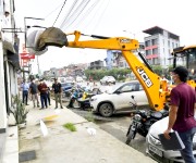  Encroachment eviction along Tiddim road, Imphal on 12th July 2025 #1 :: Gallery :: Gallery