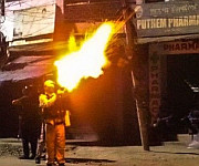  Tronglaobi terror attack : Clashes between security forces and protesters at Lamlong on 17th April 2026 :: Gallery 