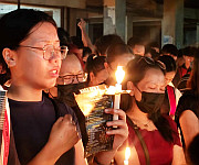  Candle Light Vigil at New checkon for the 6 Naga who were killed on June 14 2026 :: Gallery 