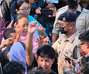  Protest erupted over admission of 3 injured Kuki individuals brought to RIMS on June 15th 2026 :: Gallery 