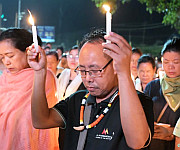  Candle Light Vigil at Kangla Gate for the 6 Naga who were killed on July 25th 2026 :: Gallery 